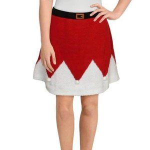 NWT PLANET GOLD JUNIORS CHRISTMAS HOLIDAY MINI SKIRT - XL Jr / Womens M